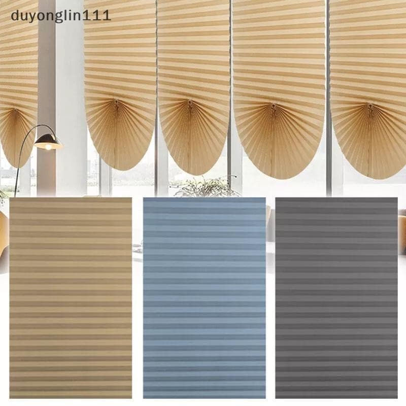 (duyonglin111) Cortinas Autoadesivas Semi-Tecido Não Tecido Dobráveis para Banheiro, Varanda, Sala de Estar, Cortinas Pl