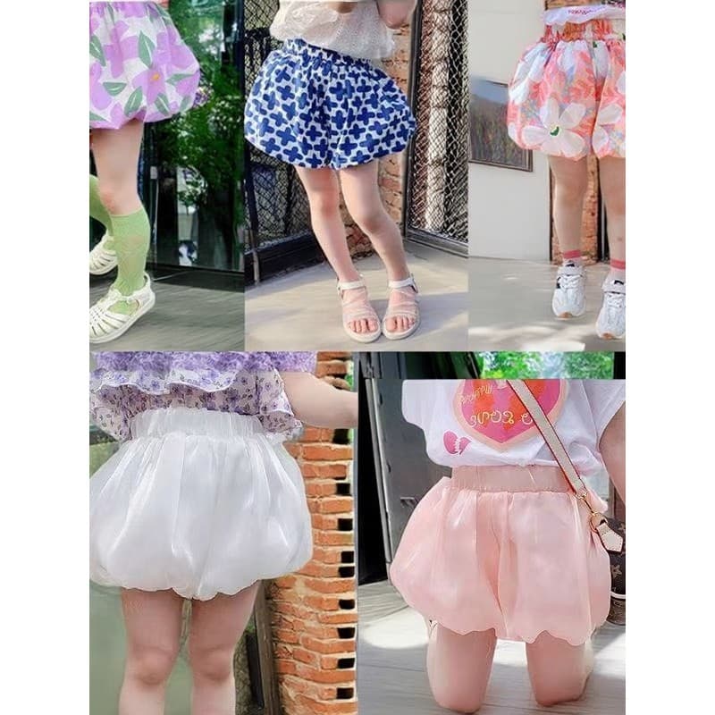 Meninas Shorts Bud calças novo estilo cintura alta estilo fino verão calças de abóbora crianças versão coreana Bloomers
