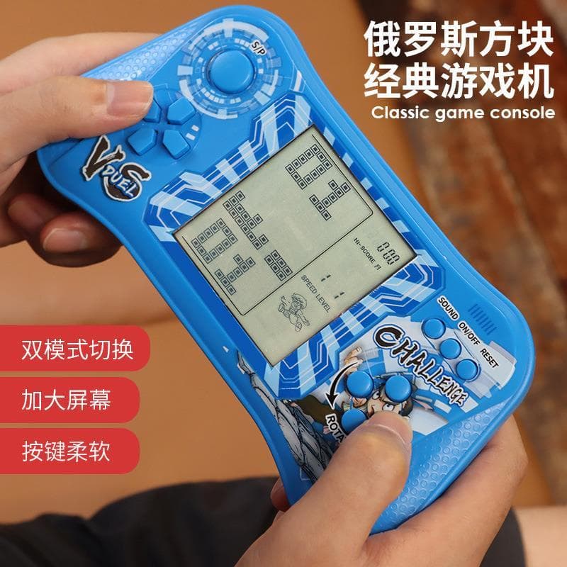 2024 novo estilo Tetris console de jogos 6 console de jogos infantis menino Retro Tank Wars portátil genuíno 8