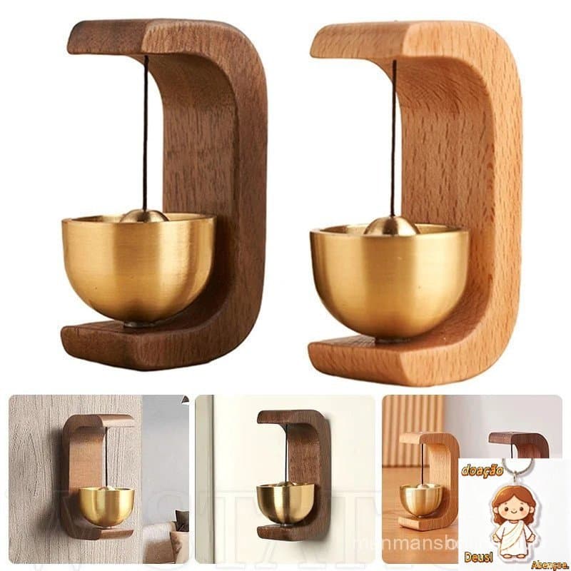 Sistema de Pier de Vento Interno 1 Peça Sino de Vento Tipo de Sucção de Porta Instrumento de Percussão de Cobre Puro Lem