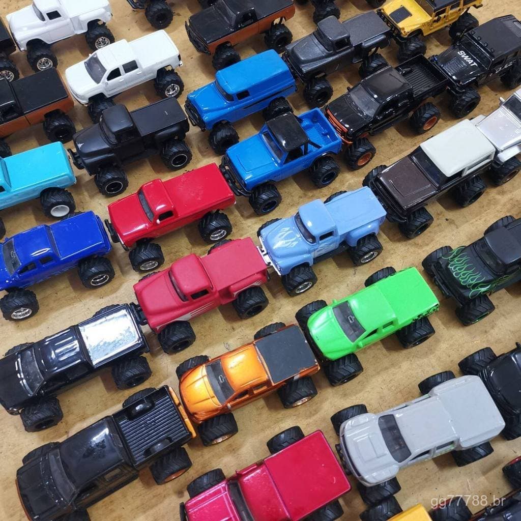 Popular modelo solto Jada 1:64 Bigfoot Truck Pickup Off-Road Wrangler Hummer Modelo de Carro em Liga VPTD