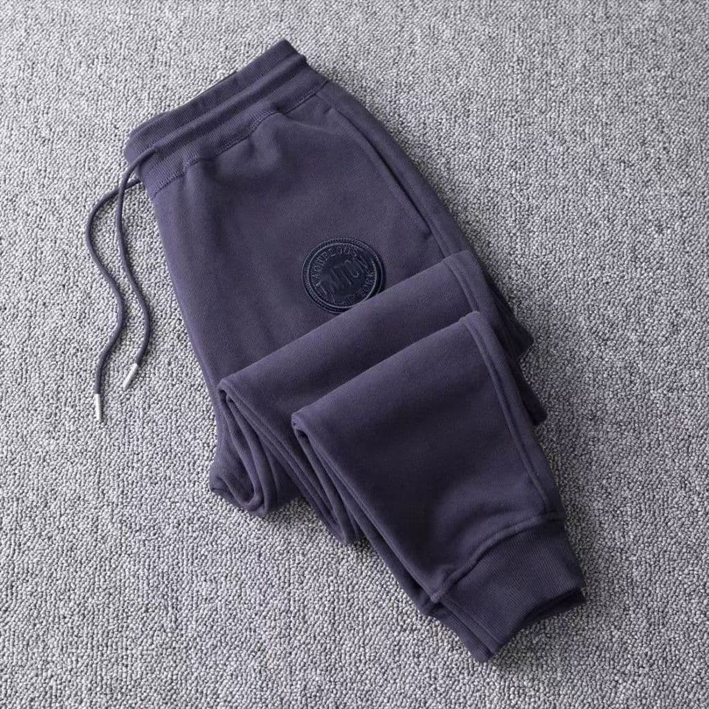 Estilo americano engrossado esportes casuais calças masculinas 2025 outono inverno novo estilo cordão bordado fino-ajust