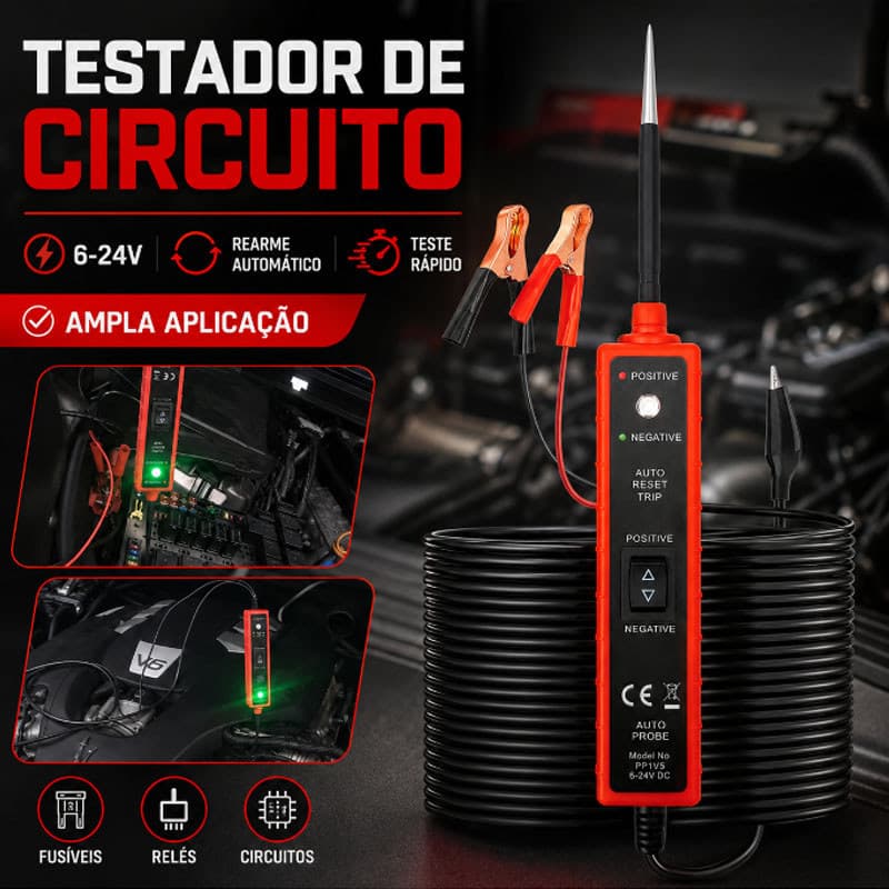 EM285 Testador De Circuito Automotivo 6-24V Ferramenta De Diagnóstico Ferramentas De Inspeção De Carro