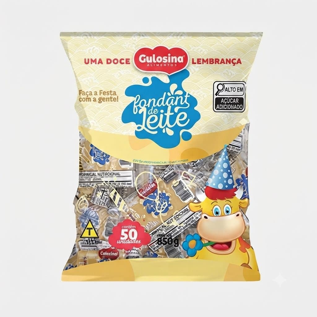 DOCE FONDANT DE LEITE GULOSINA 50UN