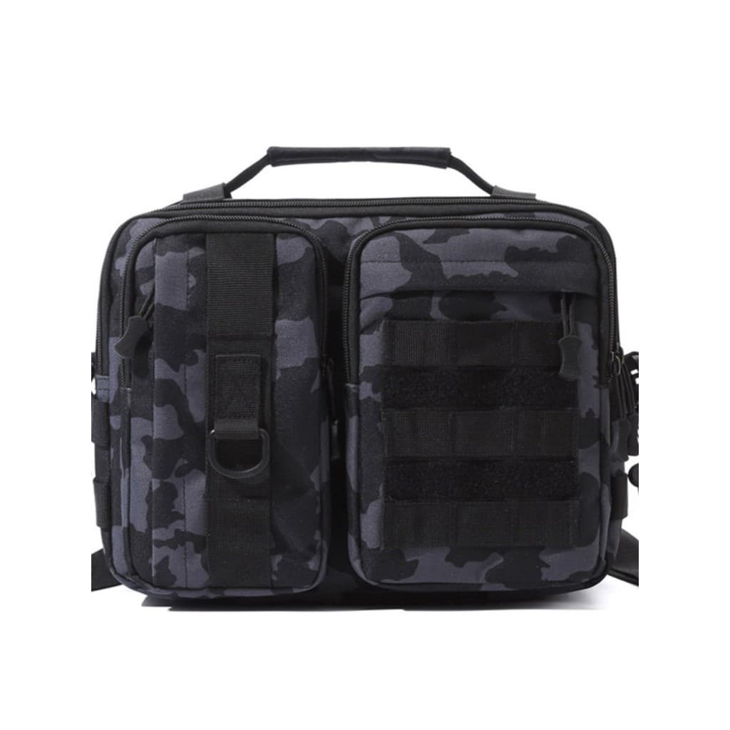 Bolsa de ombro masculina, bolsa tática repelente de água, grande capacidade, mochila Crossbody, lona, lazer ao ar livre,