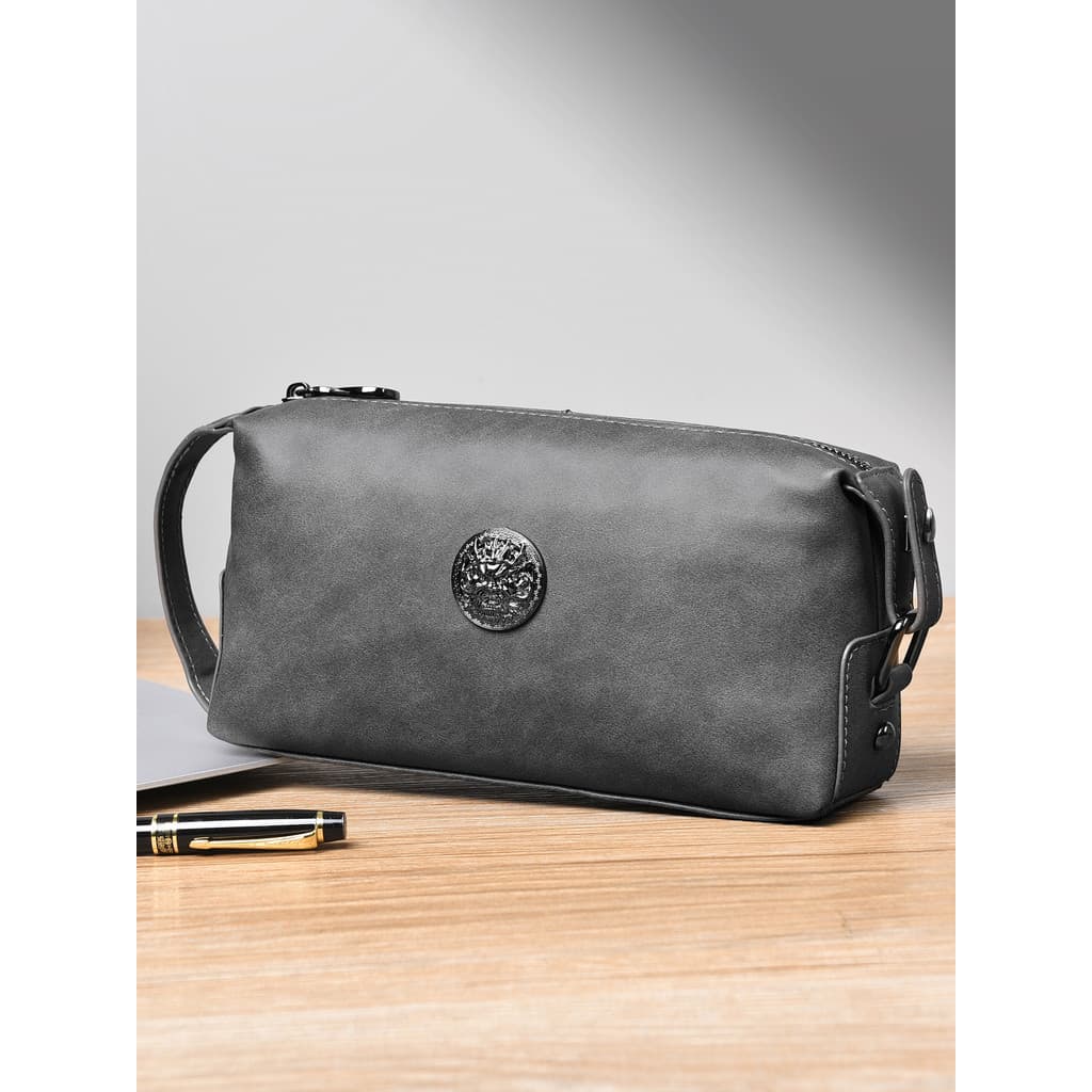 2025 novo estilo masculino embreagem de couro macio grande capacidade saco de embreagem de negócios moda bolsa de pulso