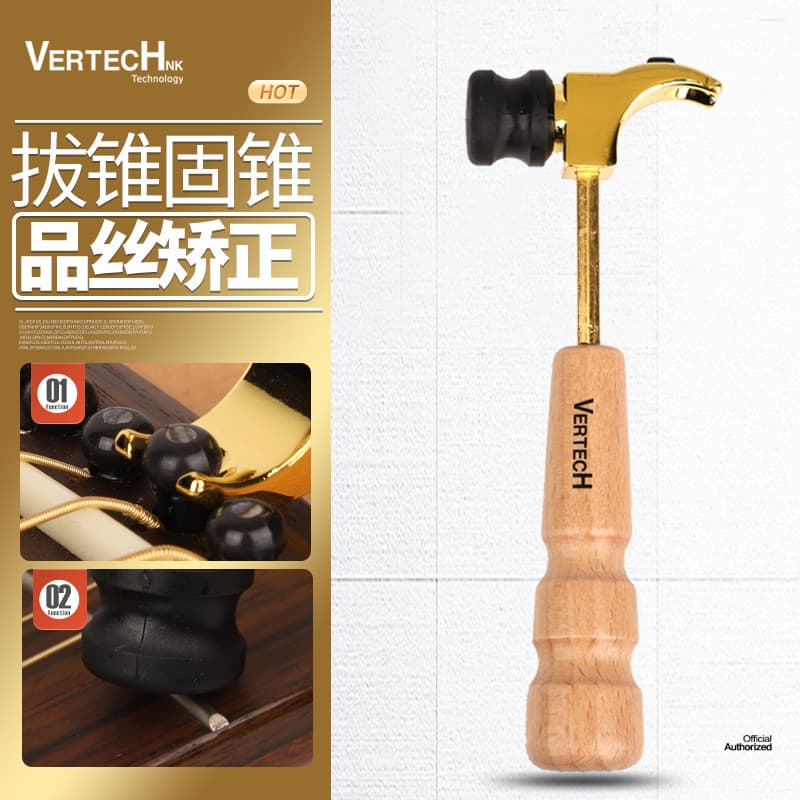 Coreia coreia VERTECH MT-50H extrator de Cone de guitarra Pinsi martelo de borracha mudança de corda ferramenta de manut