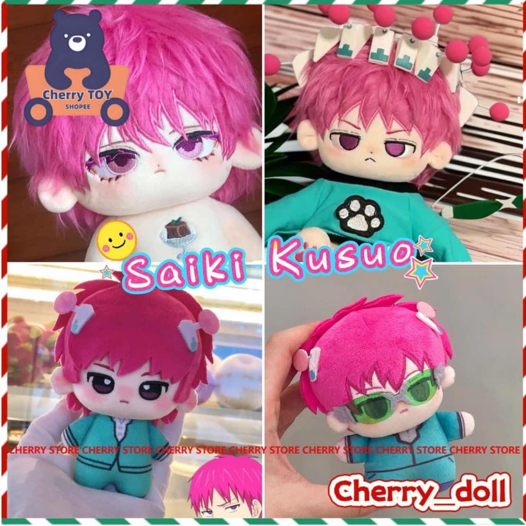 10/20cm A Vida Desastrosa de Saiki Kusuo Boneco de Pelúcia Fofo com Esqueleto Recheado Cosplay Kawaii NGAK