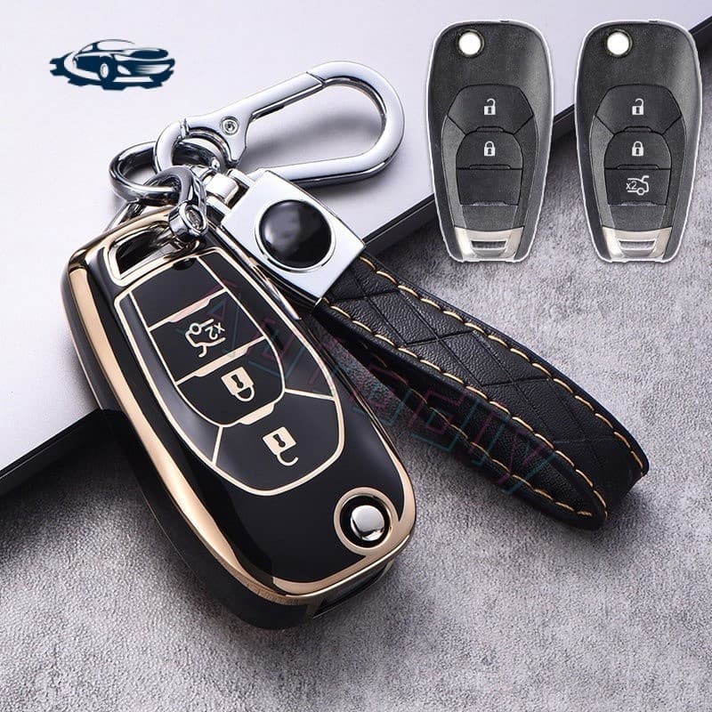 Capa de chave em TPU adequada para Chevrolet Onix, Cruze, Convertible, Spark, Sonic, Camaro, Volt, UGGA.