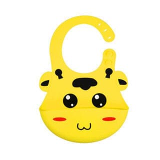 Bebê Babador De Silicone girafa Gumy Com Pega Migalhas