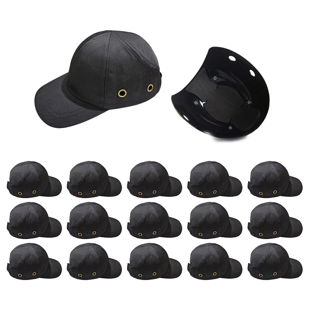 Bone com Capacete EPI Kit 15 Uni Obra Seguranca do Trabalho Casquete Reparo Construcao Oficina Protecao
