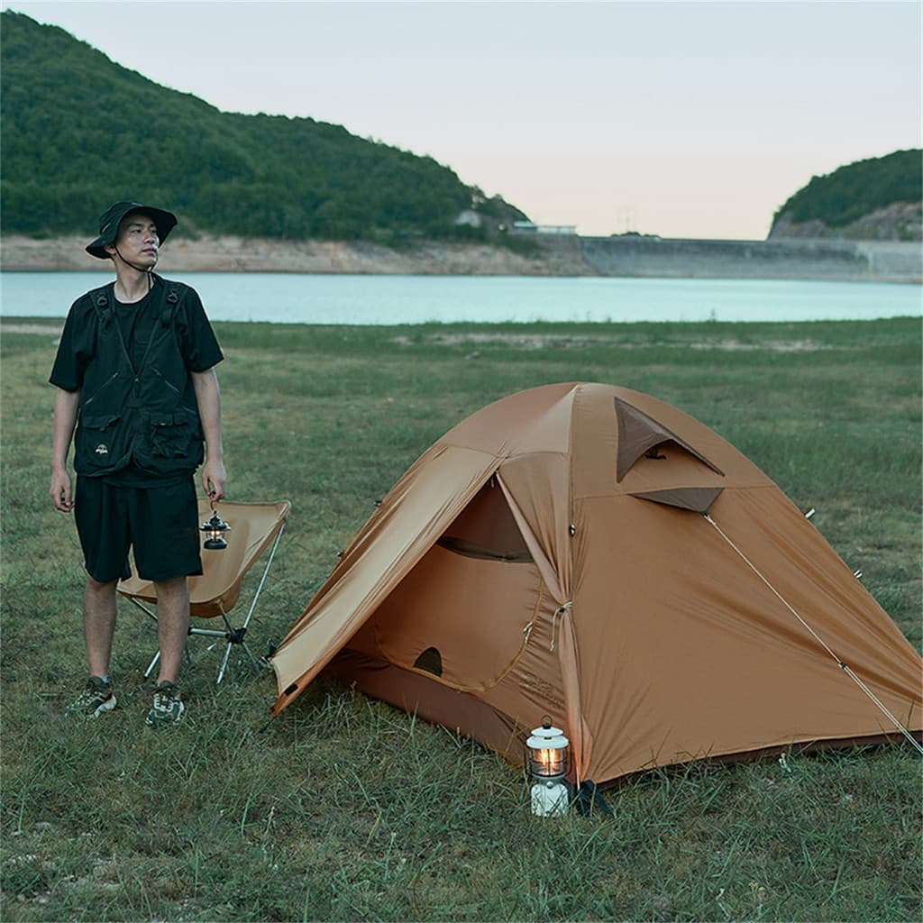 Mugao flauta montanha fria clássico 3 barraca de acampamento montanhismo ao ar livre profissional caminhadas portátil du