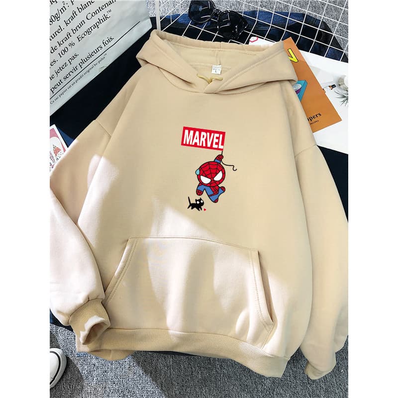 Moletom Canguru Com Capuz Inverno Masculino e Feminino Algodão Aranha Unissex PROMOÇÃO OUTONO/INVERNO