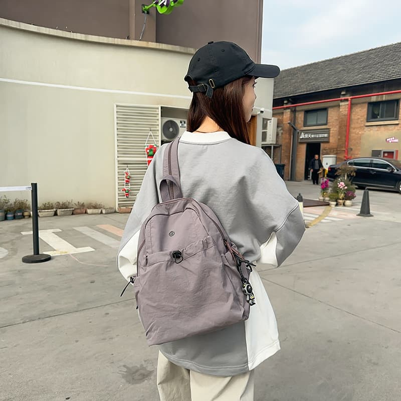 Multifuncional dupla utilização saco de peito das mulheres dos homens viagem ao ar livre leve pequena mochila esportes m