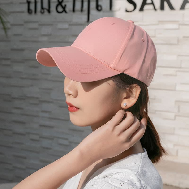 Chapéu de pico feminino novo estilo moda primavera outono ins Street Wear grande circunferência da cabeça duro topo most