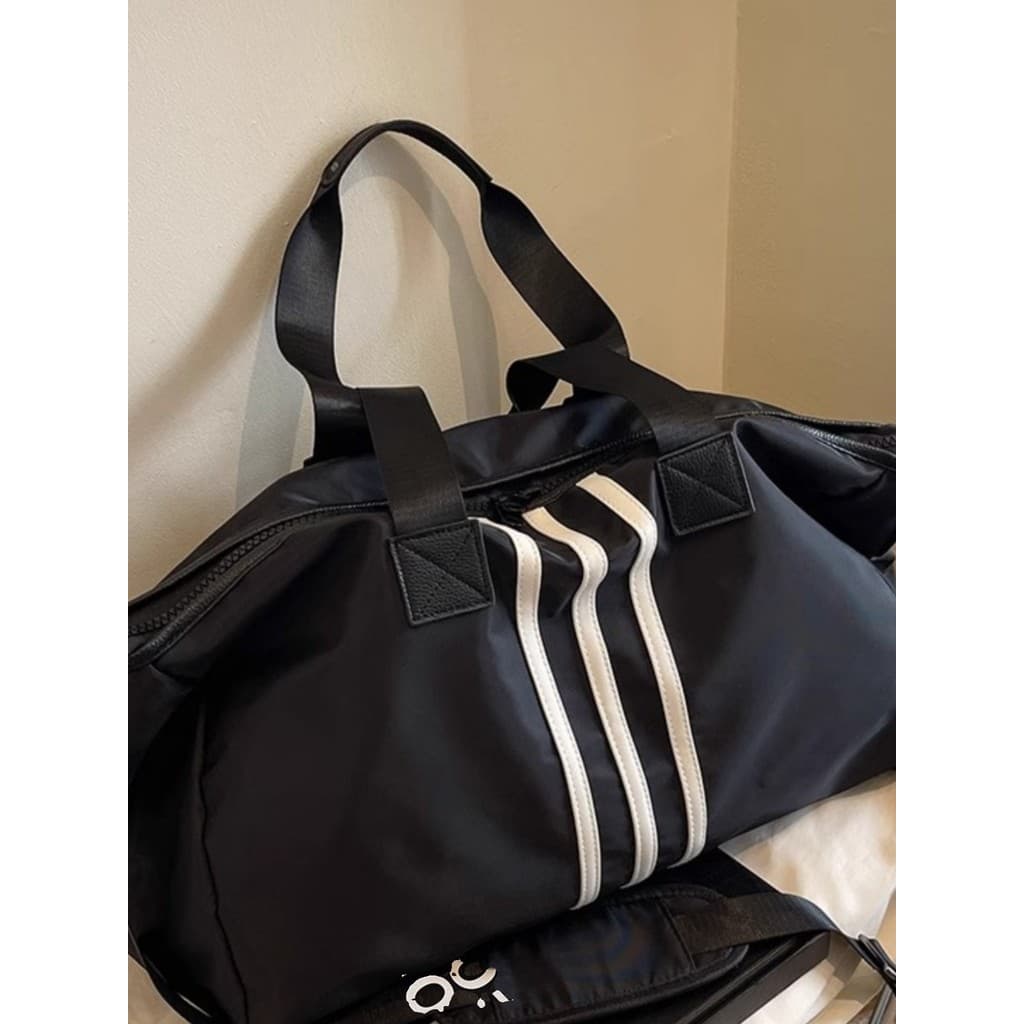 Bolsa esportiva masculina para academia, separação seca e molhada, portátil, curta distância, bolsa de viagem, leve, gra