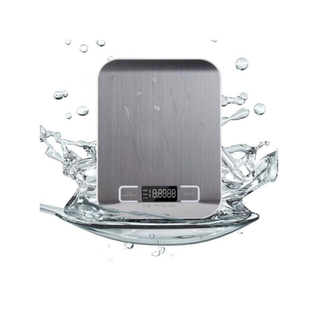 Balança de Cozinha Digital 10kg em Inox Alta Precisão 1g Dieta Fit com Tara LCD Pilhas Inclusas Envio Imediato