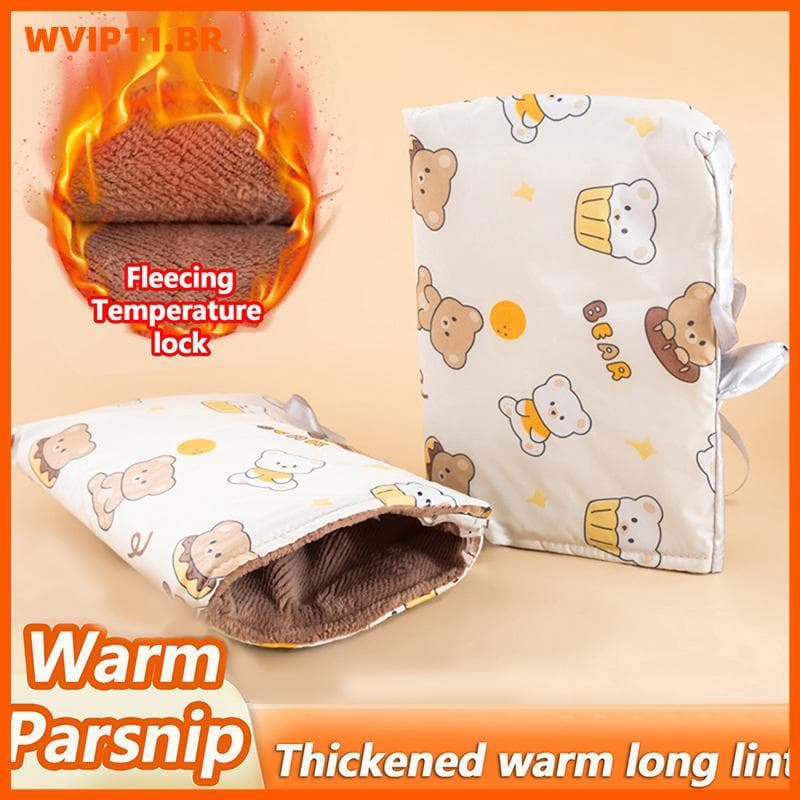WVIP 2 Peças Luvas De Inverno À Prova De Vento Para Guidão De Motocicleta Quentes Capas De Mão Scooter De Moto BR