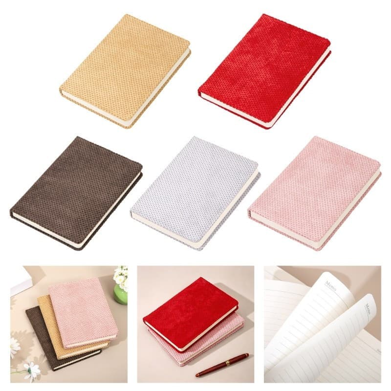 Caderno Retro Superior Da Capa De Pano Com 100 Folhas De Papel Forrado Largo Para Registro No Diário