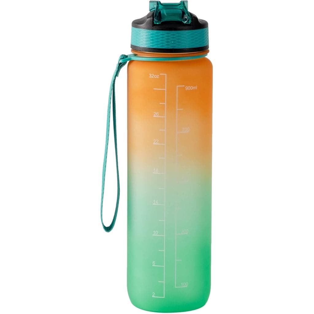 GARRAFA DE ÁGUA FWUIST SPORTS (LARANJA/AZUL ESBRANDEADO) JXWE