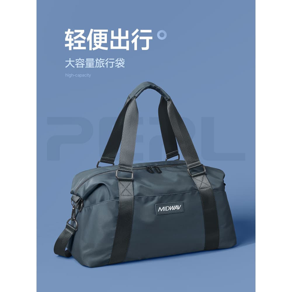 Bolsa de viagem de curta distância feminina leve de grande capacidade portátil pode cobrir carrinho caso bagagem masculi