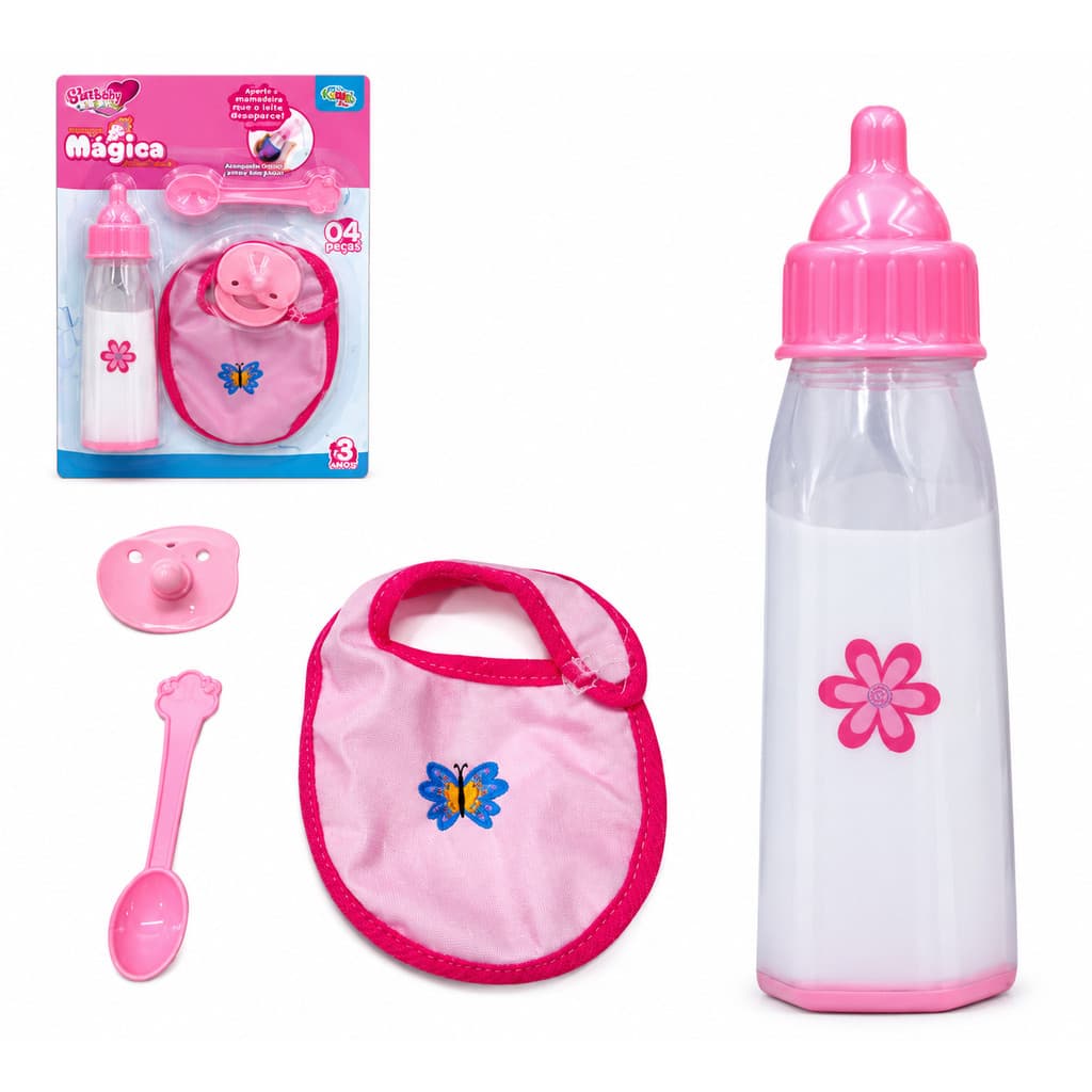 Kit Mamadeira para Meninas - 4 Peças