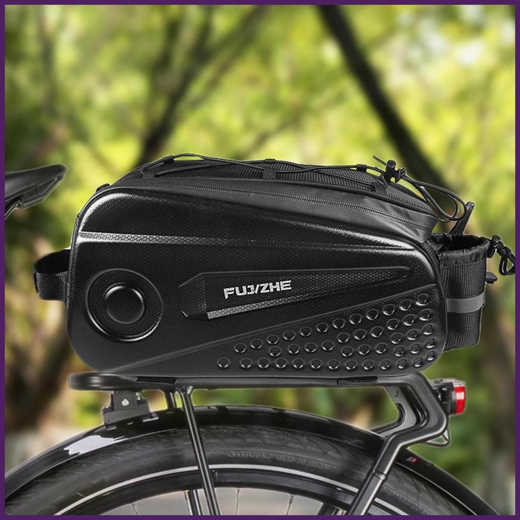 Voltar Bicicleta Rack Saco Organizador Pannier 8.6L Quadro Traseiro Casca Dura Suprimentos Reflexivos Acessórios Copos D
