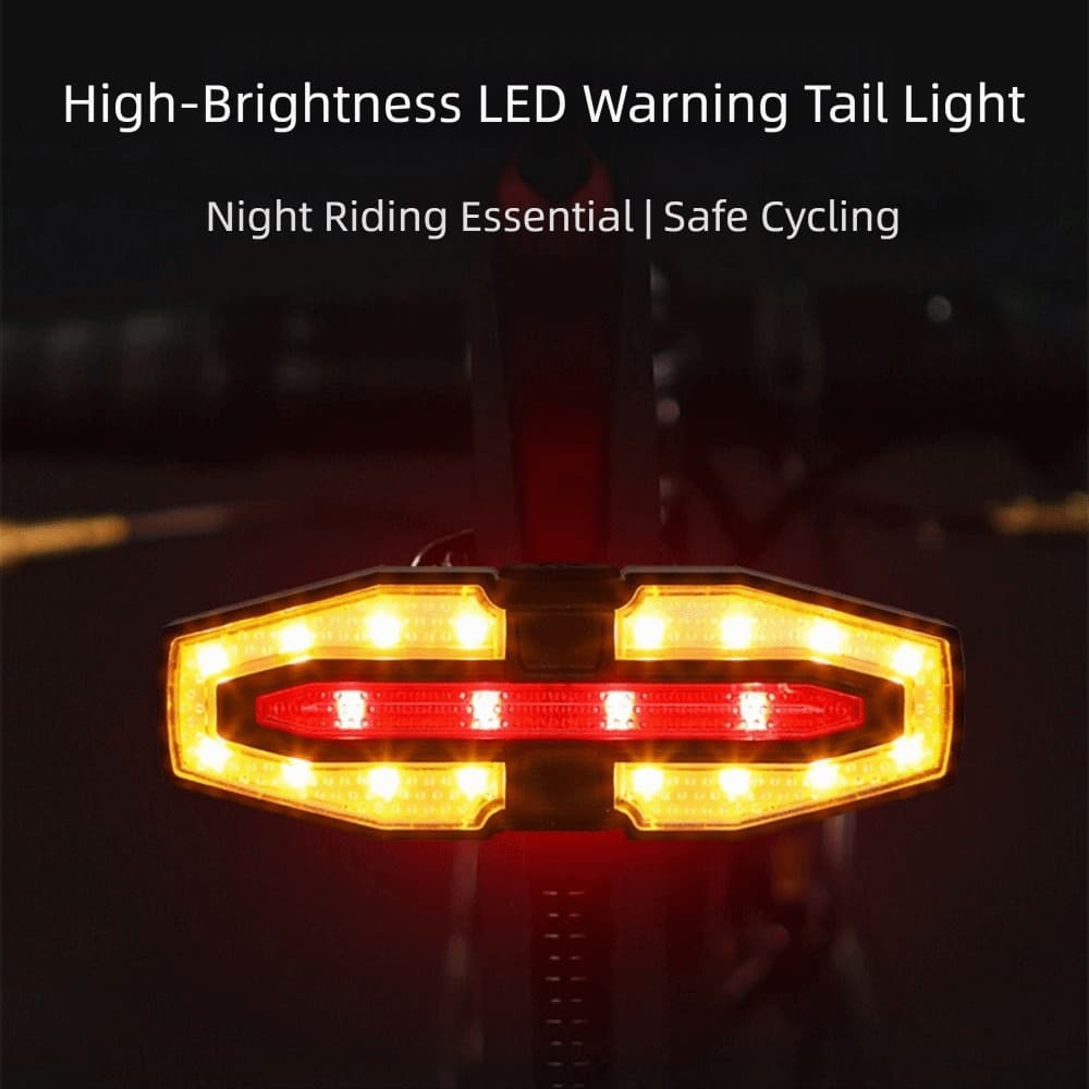 Luz Traseira Do Farol De Bicicleta STEVEVIVIAN , Apertada Resistente Ao Desgaste Guiador , Com Sinais De Mudança