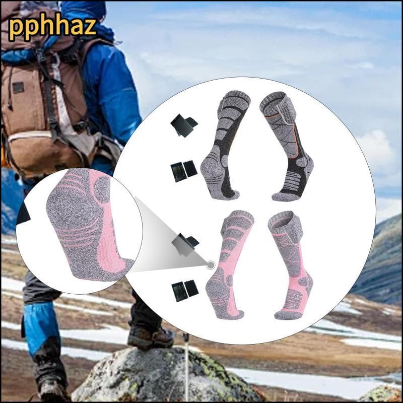 [pphhaz] Meias Aquecidas Bota Até O Joelho Para Esqui , Esportes Ao Ar Livre , Patinação No Gelo