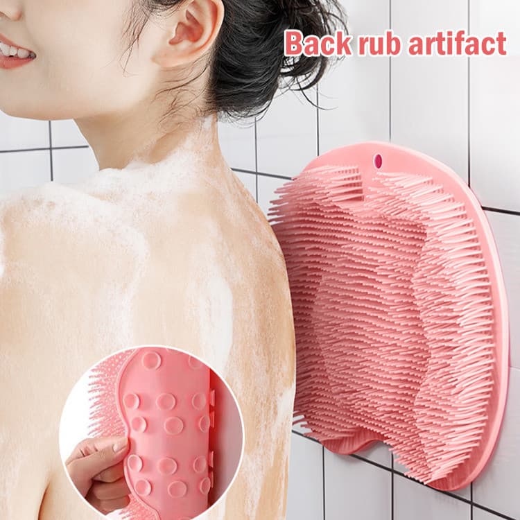 [Limpeza Prática] Tapete de Banho para Pés/Massagem/Esfoliante/Antiderrapante/Silicone