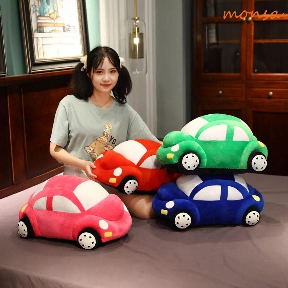 MONSA Modelo De Carro Brinquedos De Pelúcia Ornamento Almofada Mate Adormecido Brinquedo De Acompanhamento Para Crianças