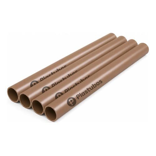 Kit 4 Tubo Cano Pvc Soldavel 40mm 1.1/4  - 1 Metro Plastubos