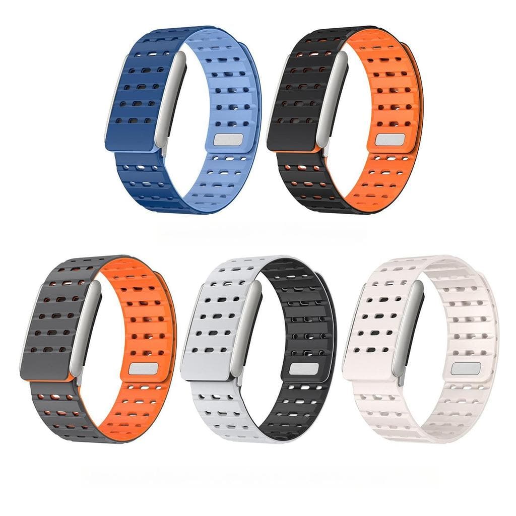 Pulseira De Relógio De Silicone De Cor Dupla Respirável Para Whoop 5.0 Versão Padrão Esportiva De Substituição Oca Leve