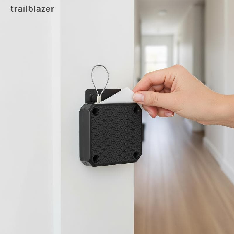 Fechador De Porta Automático Sem Perfuração , Corda De Tração Durável Resistente , Broca , Instalação Para Portas Públic