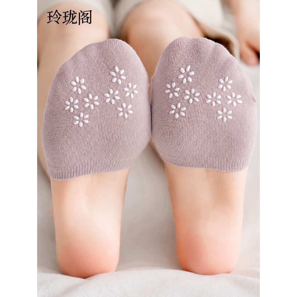 Meias de meio pé femininas verão fino antepé meias de Silicone antiderrapante verão meia invisível meias meia chinelos m