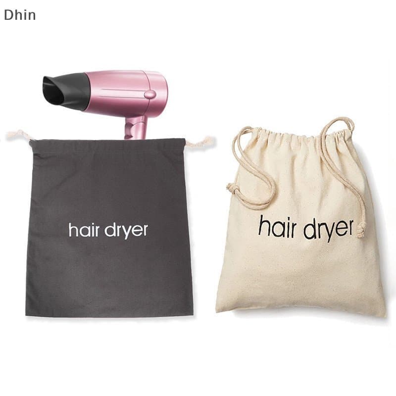 [Saco De Pano Secador De Cabelo Difusor Drawstring Capa De Fechamento Pó COD