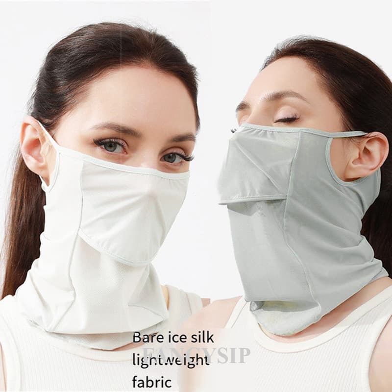 Mulher Máscara Esportiva Verão Respirável Fino Escudo Facial Protetor Solar Homem Ciclismo Condução Capa Proteção UV Véu