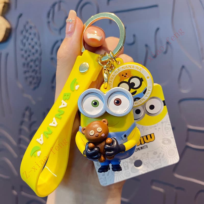 Chaveiro feminino original dos Minions, chaveiro criativo e requintado em formato de boneco, chaveiro Pingen para mochil