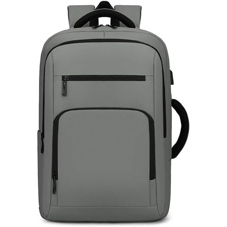 Mochila Casual para Laptop para Negócios e Lazer, Unissex, com Porta de Carregamento USB, Grande Capacidade, 15 Polegada