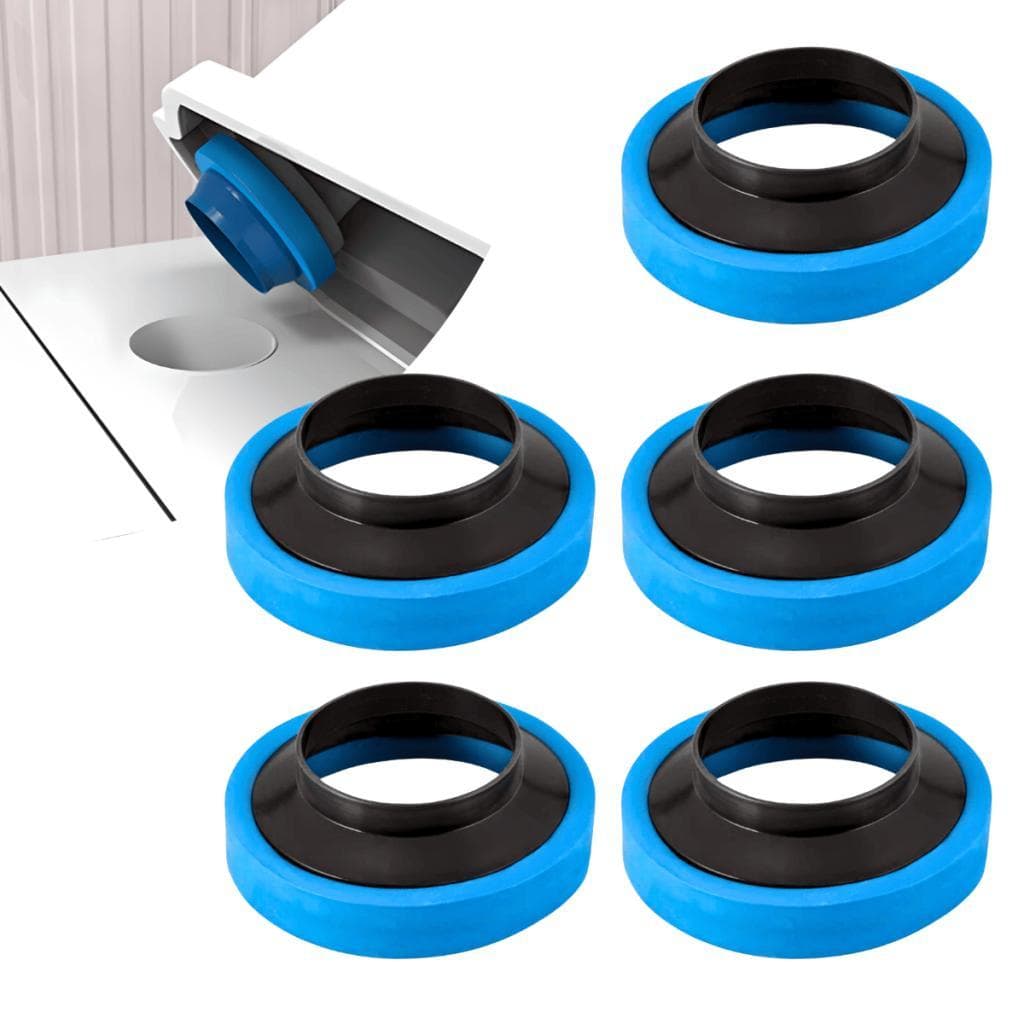 Kit 5 Anéis Vedação Vaso Sanitário com Guia Anti Odores Instalação Profissional Bruen