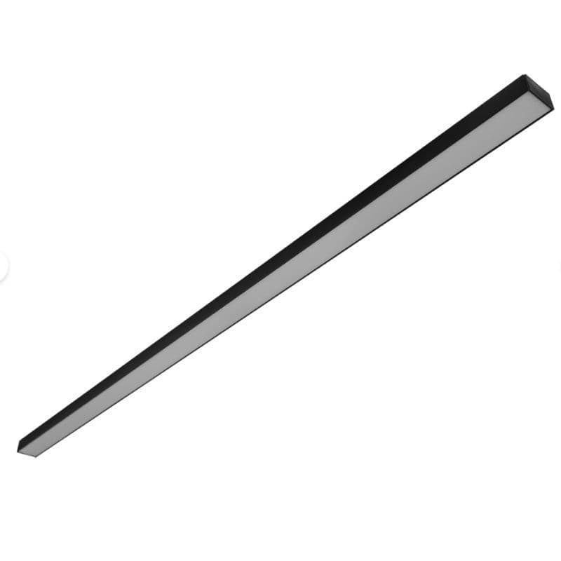 Perfil de Alumínio 1m Sobrepor 12x10 Preto para Fita LED