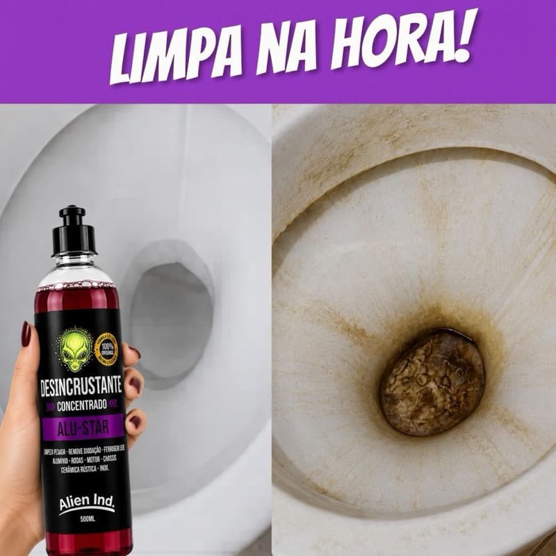 Desincrustante Limpa Vaso Pias Ferrugem Pisos Rústicos Alien Ind.