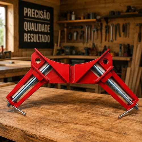 Grampo Sargento Angular 90° Graus Fixador Cantos Marcenaria Sargento De Canto Aperto em Ângulos Original