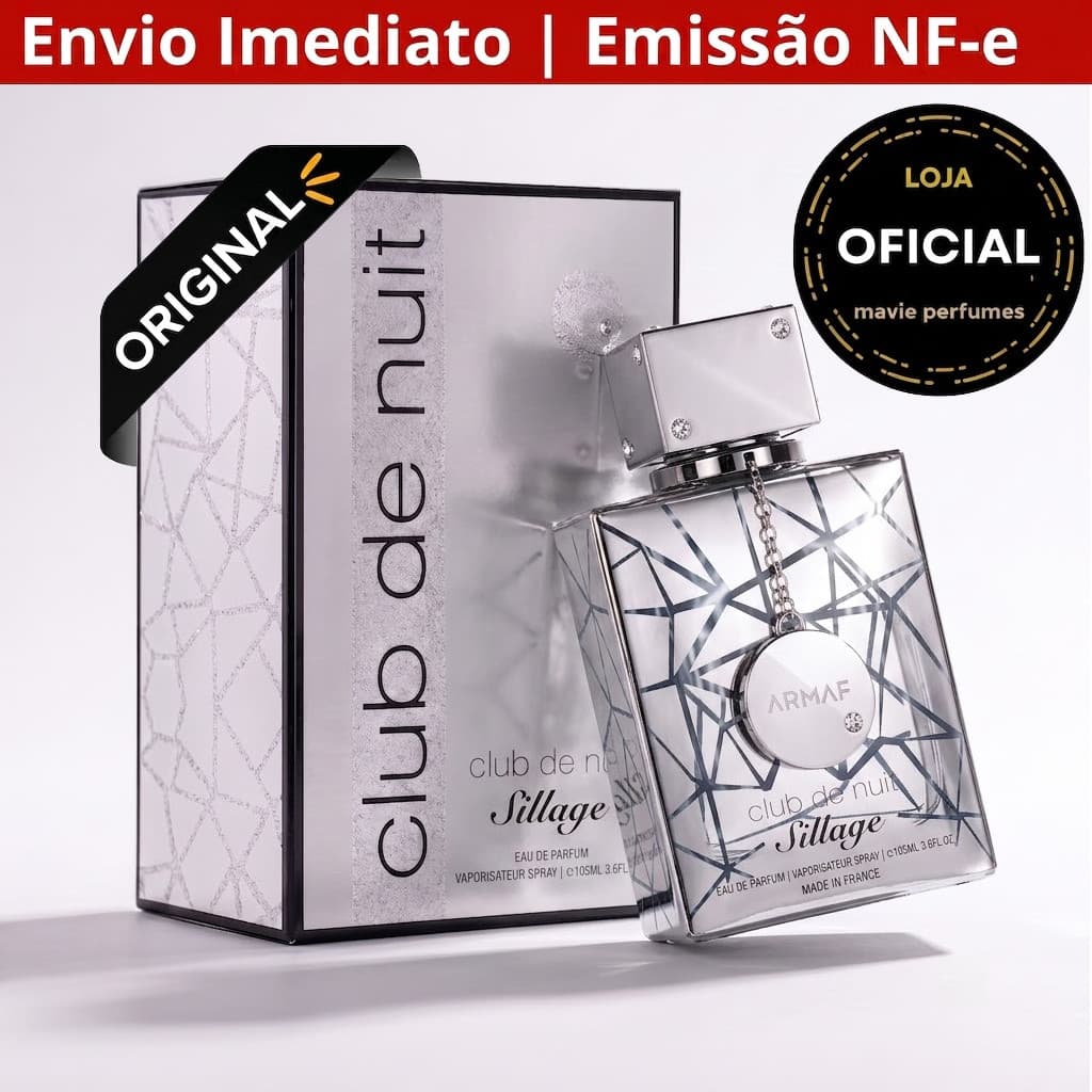 ⚡Frete Grátis PERFUME ARABE ARMAF Club de Nuit Sillage EDP 105ml masculino