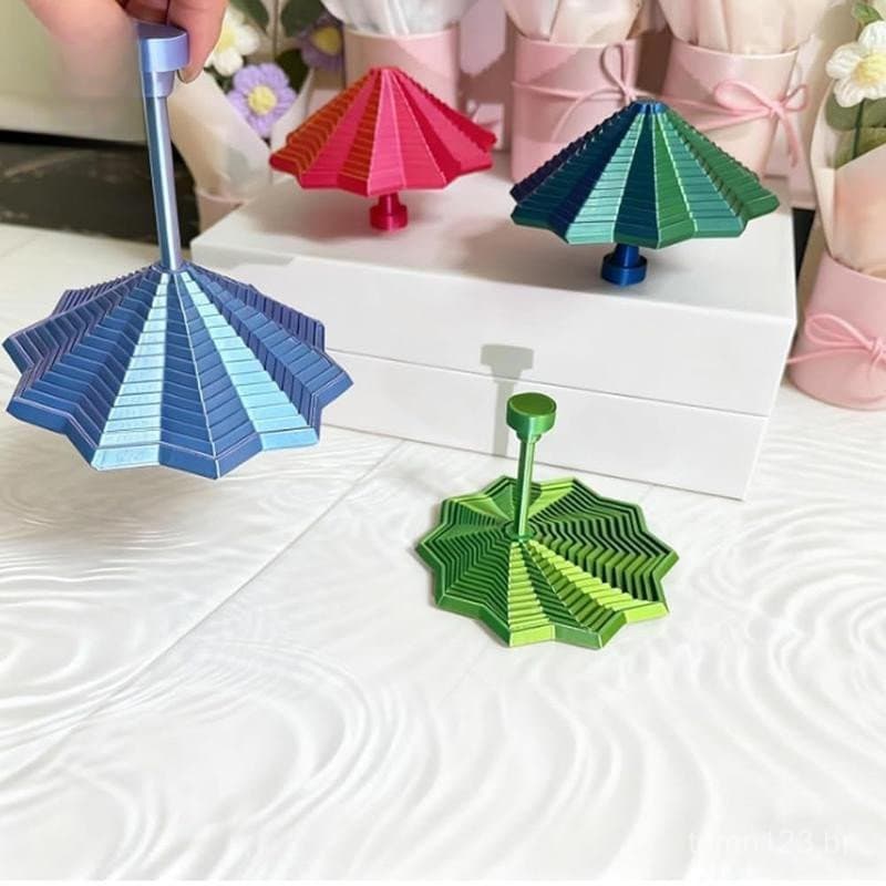 Estrela Sensorial Expansível Impressa em 3D, Brinquedo Fractal Octogonal Expansível de 4,33 Polegadas com Alça