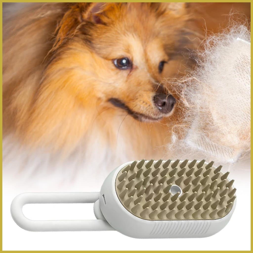 Escova De Vapor Para Animais De Estimação , Desembaraçadora Com Carregamento USB , Massageador Suave E Silencioso Coelho