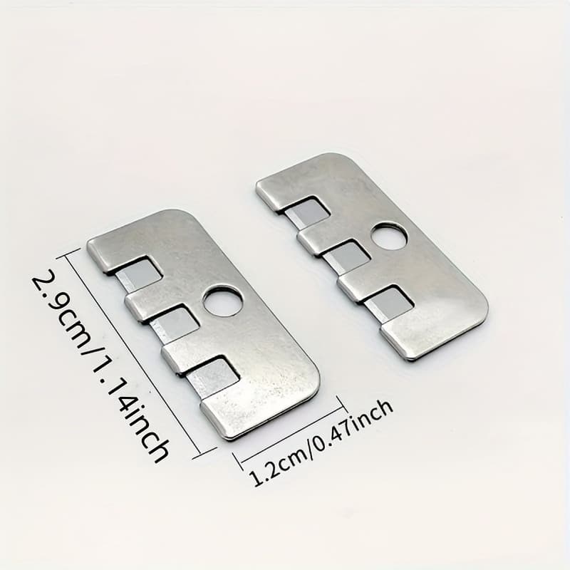 Conjunto de 1/2/5 peças de lâminas de corte para máquina de costura, tipo de base plana, utilizadas para raspadores e pu