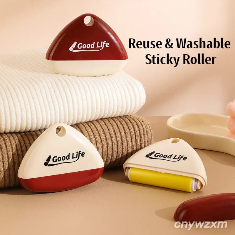 Rolo removedor de fiapos lavável, escova reutilizável para roupas, ferramenta de limpeza para remover cabelos e poeira.