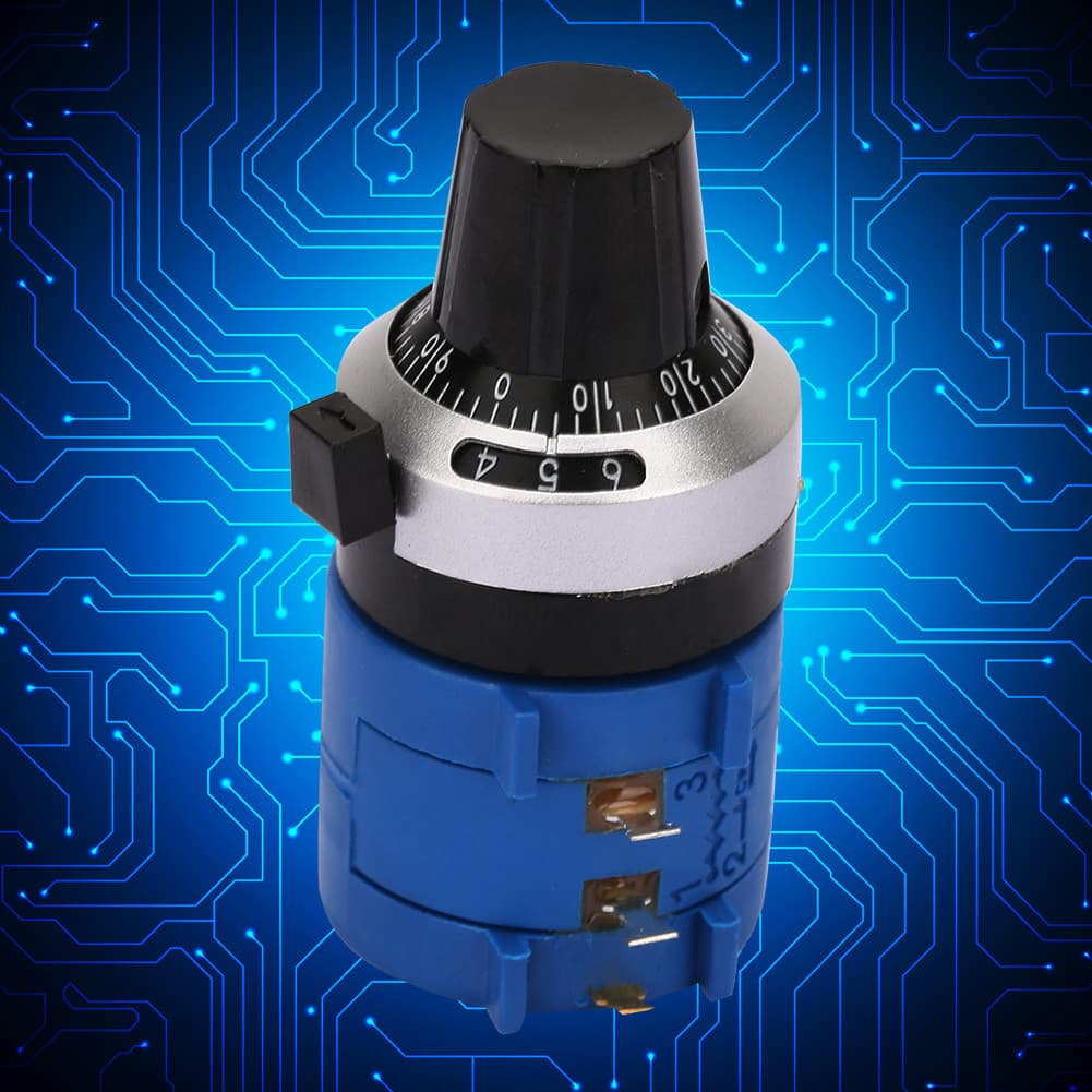 3590S-2-501L 2W Wirewound 500ohm Ajustar botão de resistor variável Kit de potenciômetro giratório
