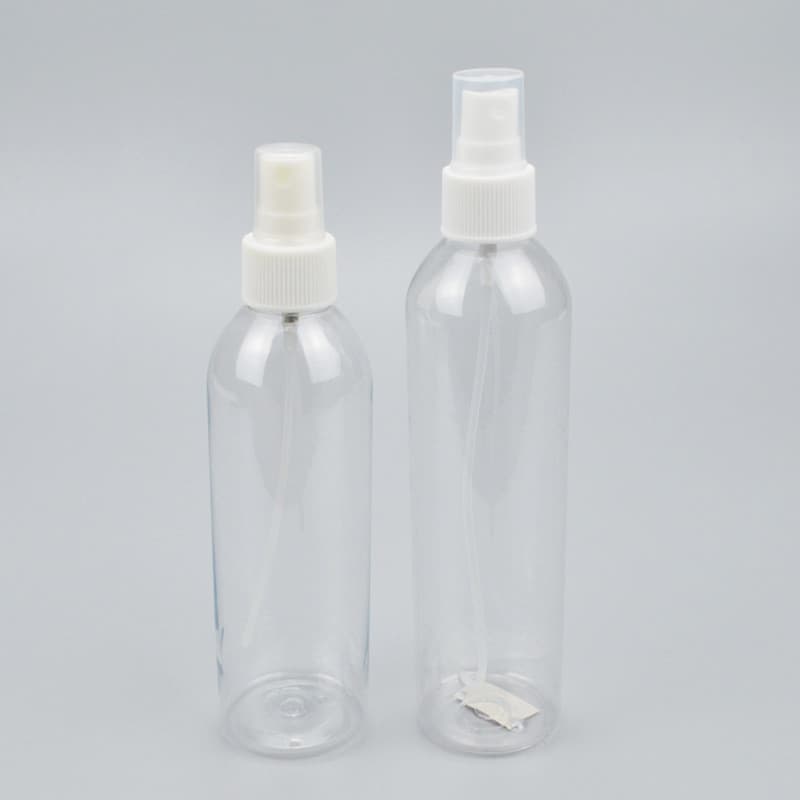 Frasco de Spray Transparente PET, Frasco de Spray Desinfetante, Frasco de Água Cosmética, Frasco de Líquido de Limpeza,